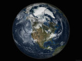 Full Earth View Showing North America Photographic Print by Stocktrek Images Full Earth View Showing North America Photographic Print by Stocktrek Images