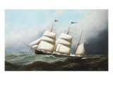 The Three Masted Barque, 'Ceres', Bound For the U. S. A, 1881 Giclee Print by Antonio Jacobsen