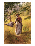 Lady with a Parasol Lámina giclée por John George Brown Lady with a Parasol Lámina giclée por John George Brown