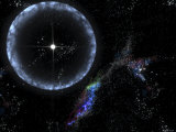 Neutron Star SGR 1806-20 Producing a Gamma Ray Flare Photographic Print by Stocktrek Images 