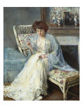 Mending Giclee Print by Adolphe Borie