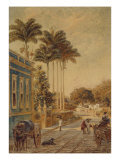 Street Scene, Rio de Janeiro, 1879 Giclee Print by Bernhard Wiegandt