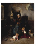Grandmother's Helpers, 1874 Giclee Print by Friedrich von Keller