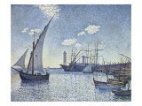 Port de Cette, Les Tartanes, 1892 reproduction procédé giclée par Theo van Rysselberghe