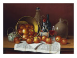 Still Life with Wine and Apples. Hope Giclee Print by Thomas H. Hope