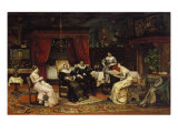 The Reading. Wenceslas Brozik, 1880 Giclee-trykk av Wenzel Von Brozik The Reading. Wenceslas Brozik, 1880 Giclee-trykk av Wenzel Von Brozik