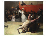 The Wrestling Match at the L'Elysee-Montmartre, La Lutte a L'Elysee-Montmartre, 1889 Giclée-Druck von Carl Ernst Von Stetten