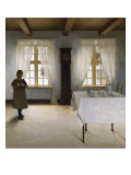Interior with a Young Girl Serving Tea, 1901 Giclee Print by Peter Ilsted