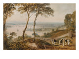 Plymouth Dock, from Near Mount Edgecumbe, 19th Century Giclee Print
