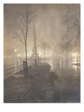 Wet Night, Columbus Circle, New York, 1897-98 Giclee Print by William Frazer