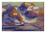Sierra Mountains reproduction procédé giclée par Franz Arthur Bischoff