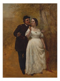 Courting reproduction procédé giclée par John George Brown