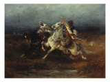 The Night Raid reproduction procédé giclée par Adolph Schreyer