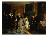Family Visit, 1869 Giclee Print by Carl L.f. Becker