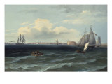 View of New York Harbor Giclee-trykk av Thomas Birch View of New York Harbor Giclee-trykk av Thomas Birch