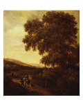 Wooded Landscape with Huntsmen and Travellers on a Road Giclée-Druck von Joris Van Der Haagen