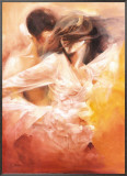 Emotional Dance Framed Canvas Print by Robert Duval