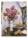 Summer Blossom and a Bowl of Fruit, with a Cup and Saucer Giclee Print by George Leslie Hunter
