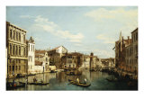 The Grand Canal, Venice, Looking Southwest from a Point Near the Rialto Bridge Giclee Print by Bernardo Bellotto