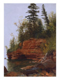 Rocky Cove reproduction procédé giclée par Albert Bierstadt