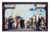 The Arrival of Henri Iii at the Villa Contarini. Before 1750 Giclee Print by Giambattista Tiepolo