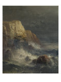 Côte rocheuse reproduction procédé giclée par Edward Moran