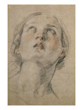 Head of a Woman Looking Up Reproduction procédé giclée par Guido Reni