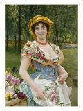 Rose Celebration, Tripudio Di Rose, 19th Century Giclee Print by Federigo Andreotti