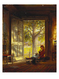 In the Glow, Sunset, 1872 Impressão giclée por Edward Lamson Henry