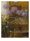 Agapanthus Before a Mirror. Late 19th Century Giclee Print by Carl Budtz Moller