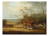 Drawing Cover-Huntsmen and Hounds in an Extensive Wooded Landscape, 1807 Giclee Print by Samuel Henry Alken