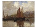 In Brixham Harbour, South Devon, 1897 Reproduction procédé giclée par Terrick Williams