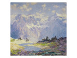 In the High Canadian Rockies, c.1914-1920 Giclee Print by Guy Rose