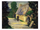 The Village Path. Le Chemin du Village, 1890 Reproduction procédé giclée par Eugène Boudin