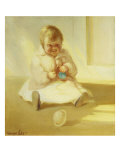 Child with Toy Giclee Print by George B. Luks