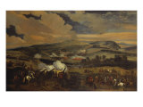 The Battle of the Boyne, July 1690. Late 17th Century Giclee Print by Jan Wyck