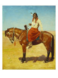Apache Indian on Horseback Giclee Print by Gaspard Letoix