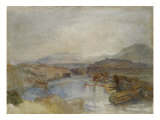 Geneva from the West, from the Junction of the Arve and the Rhone, c.1836 Giclee Print