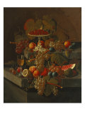Still Life with Grapes and Fruit Giclee Print by Severin Roesen