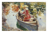 Miss Motes and Her Dog Shep, c.1893 Lámina giclée por Theodore Robinson Miss Motes and Her Dog Shep, c.1893 Lámina giclée por Theodore Robinson