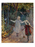 Young Girls Playing in the Garden, Fillettes Jouant Dans Un Jardin reproduction procédé giclée par Henri Lebasque