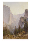 Yosemite Waterfall reproduction procédé giclée par Thomas Hill