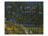 Mexican Landscape with Sheep, Campo Michuacano Con Ovejas, 19th Century Giclee Print by Joaquin Clausell