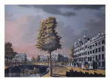 View of the Herengracht Overlooking Binnenamstel and the Nieuwe Herengracht, Amsterdam, 1776 Giclee Print by Jonas Zeuner