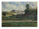 Village Landscape, Paysage au Village, 1884 Giclée-Druck von Victor Vignon