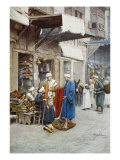 Carpet Seller in a Bazaar Giclee Print by Filipo Or Frederico Bartolini