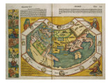 Map of Europe and the World, 1493 Giclee Print by Hartmann Schedel