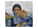 Annetta and Alberto, in 1904, 1904 Giclee Print by Giovanni Giacometti