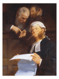Instructing the Lawyer Giclee Print by Walter Jenks Morgan