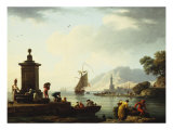 View of the Harbor at Genoa, 1773 Impressão giclée por Claude Joseph Vernet View of the Harbor at Genoa, 1773 Impressão giclée por Claude Joseph Vernet